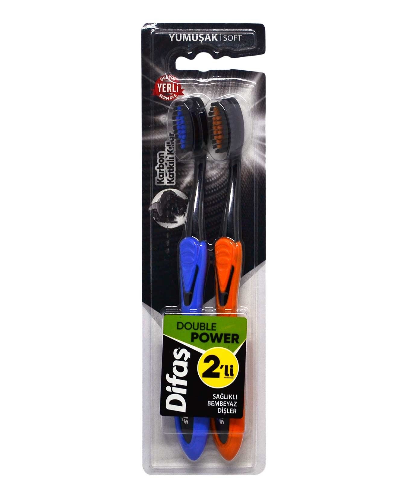 DİFAŞ DOUBLE POWER 2Lİ DİŞ FIRÇASI