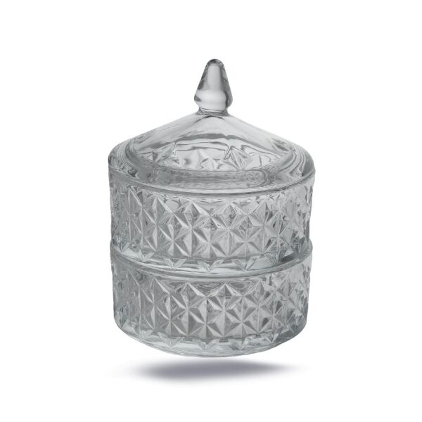 DELİSOGA 2 KATLI CAM ŞEKERLİK DSTG1055 L2 KÜÇÜK