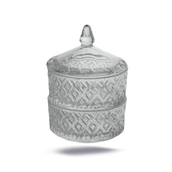 DELİSOGA 2 KATLI CAM ŞEKERLİK DSTG1055 L2 KÜÇÜK