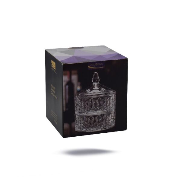 DELİSOGA 2 KATLI CAM ŞEKERLİK DSTG1055 L2 KÜÇÜK