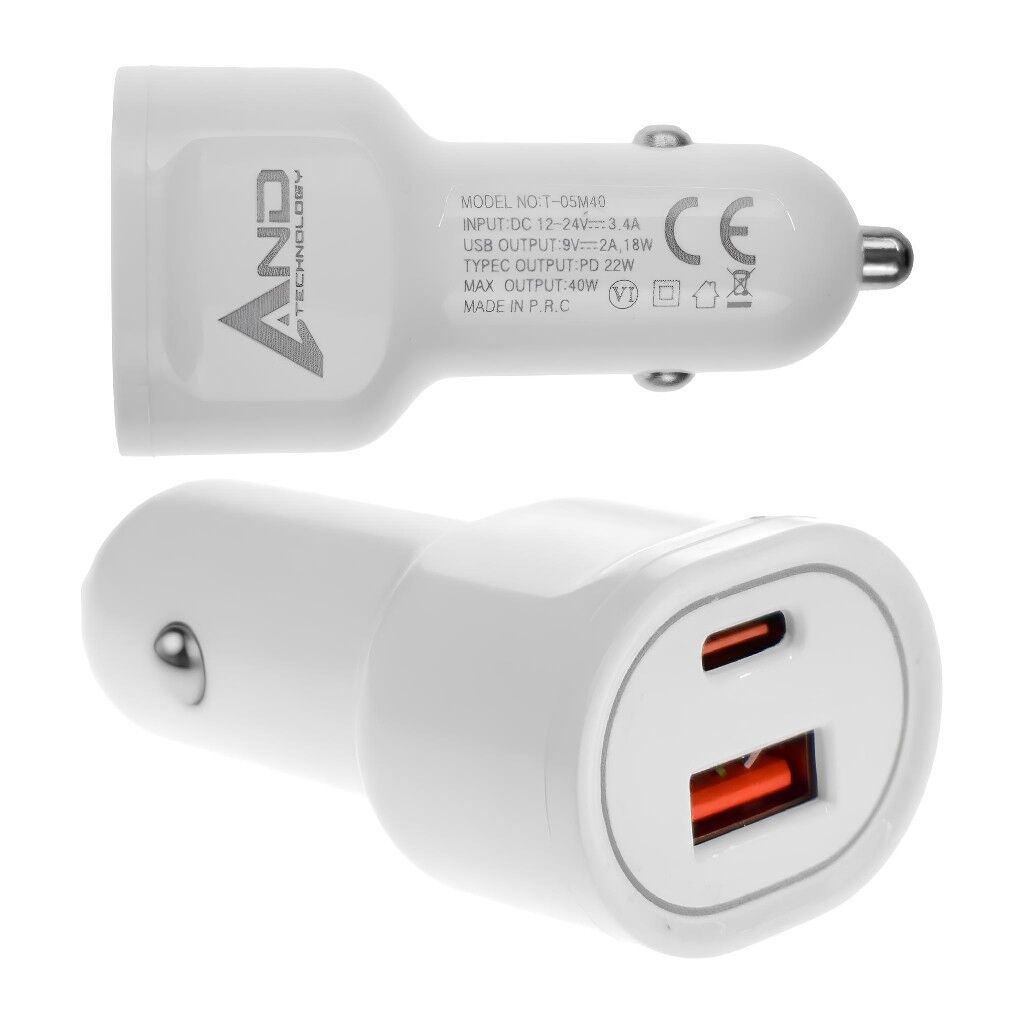 AND 40 W DUAL PORT ARAÇ ŞARJ 3,4 A AND-705