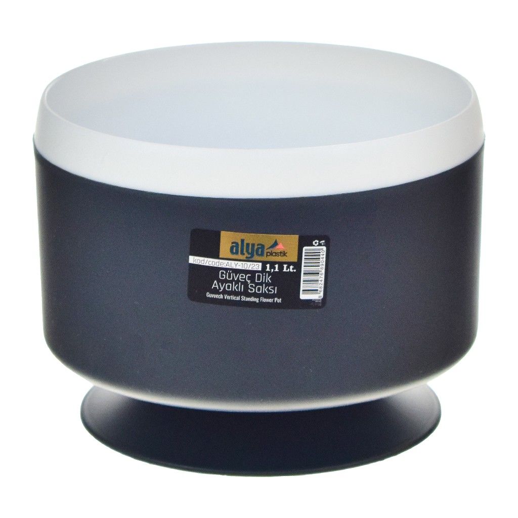 ALYA GÜVEÇ DİK AYAKLI SAKSI 1,1LT ALY-10/23