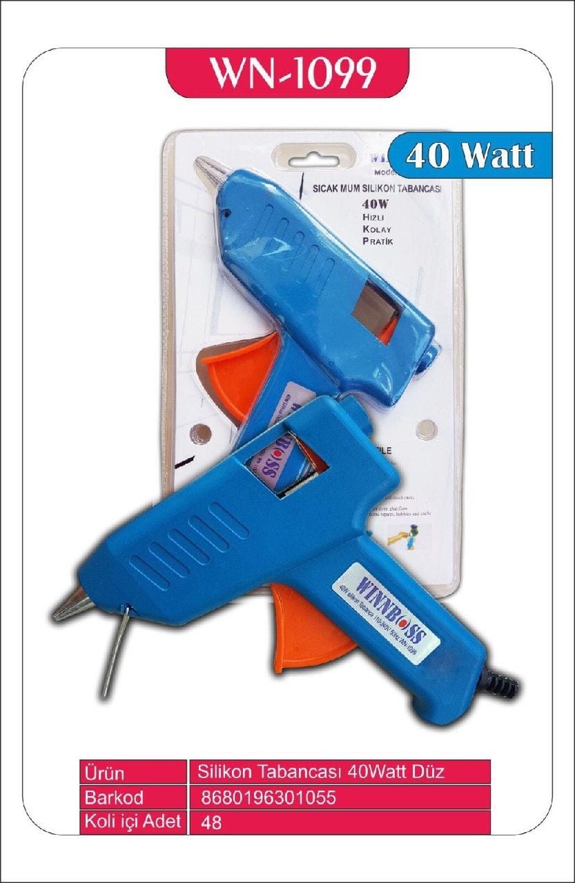 WINNBOSS SİLİKON TABANCASI 40W ANAHTARLI WN-1162