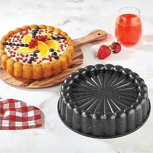POLOCHEF ELİF DÖKÜM KEK KALIBI KIRMIZI 26 CM EDK-126