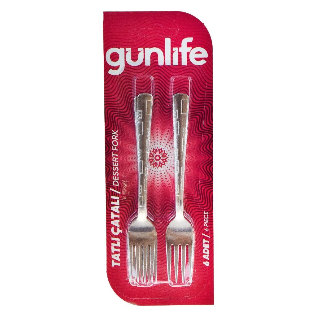 GÜNLİFE 6 LI VAKUMLU TATLI ÇATALI GL-103