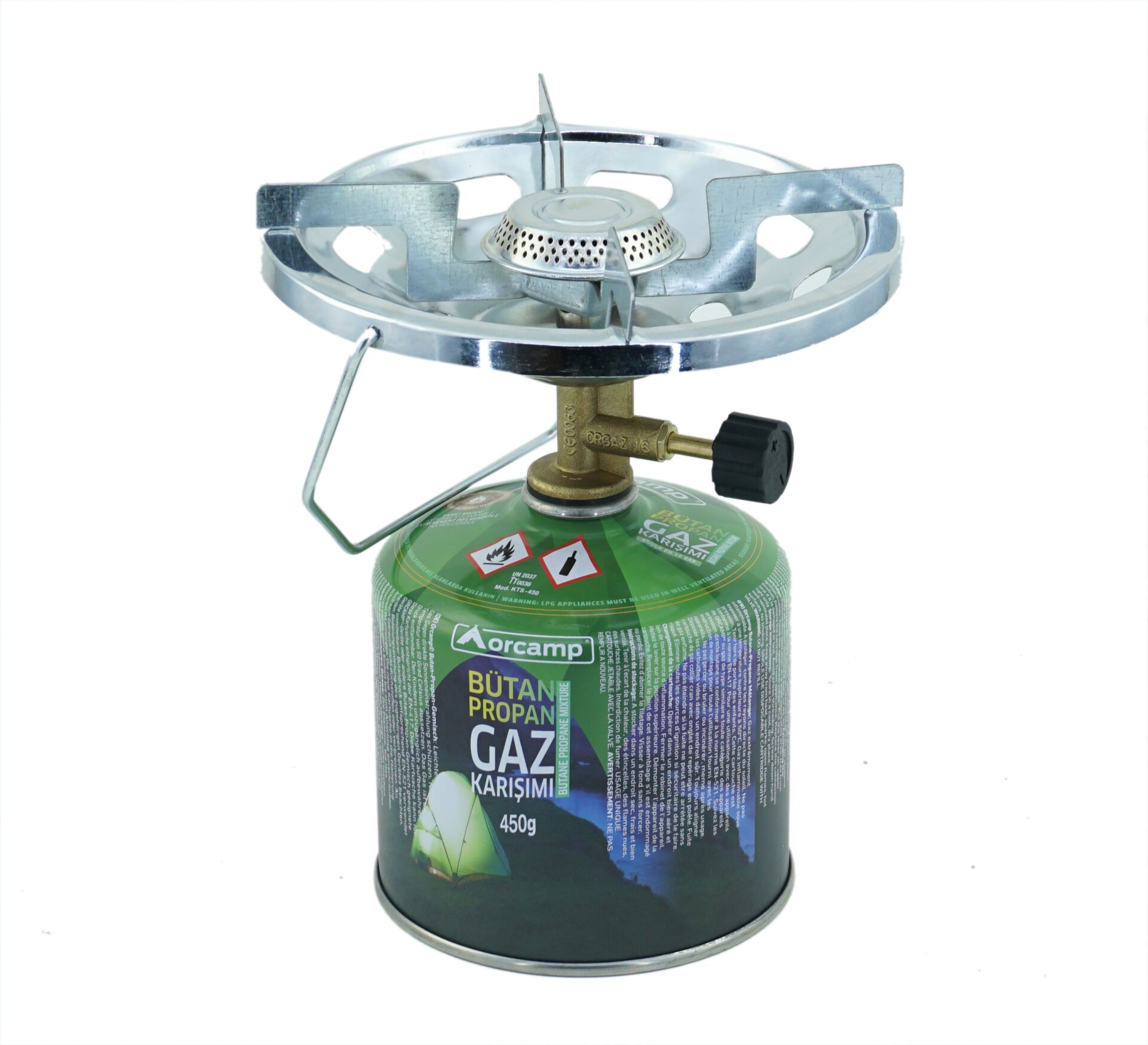 ORCAMP KAMP OCAK SİBOPLU+450GR TÜP K-500-450