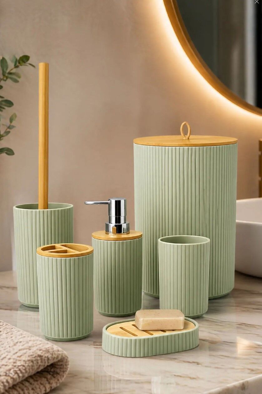 VICHY BANYO SETİ 6 PRÇ SU YEŞİLİ VCHY-6867