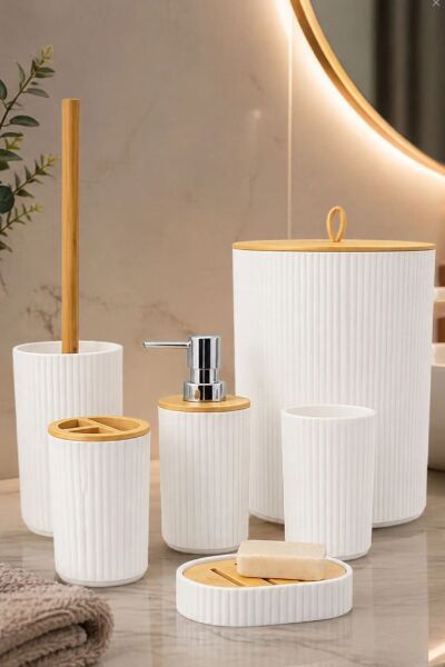 VICHY BANYO SETİ 6 PRÇ BEYAZ VCHY-6869