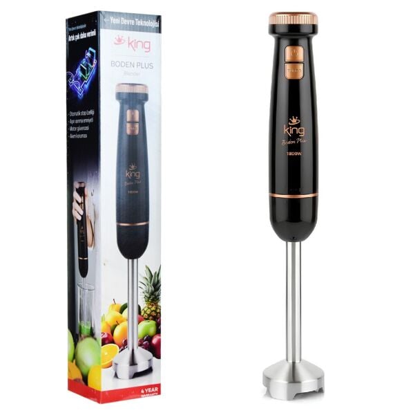 KİNG BODEN PLUS EL BLENDER SİYAH BAKIR KEB1075