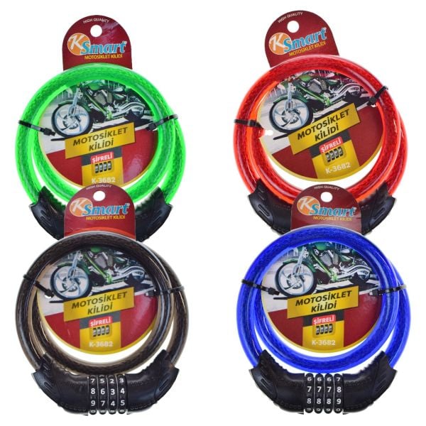 KSMART MOTORSİKLET KİLİDİ ŞİFRELİ K-3682