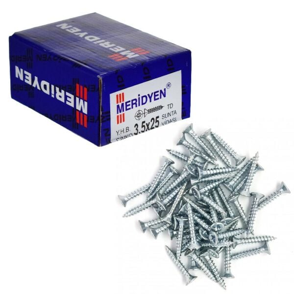 MERİDYEN 3,5*25 SUNTA VİDA ÇİNKO PK:1000