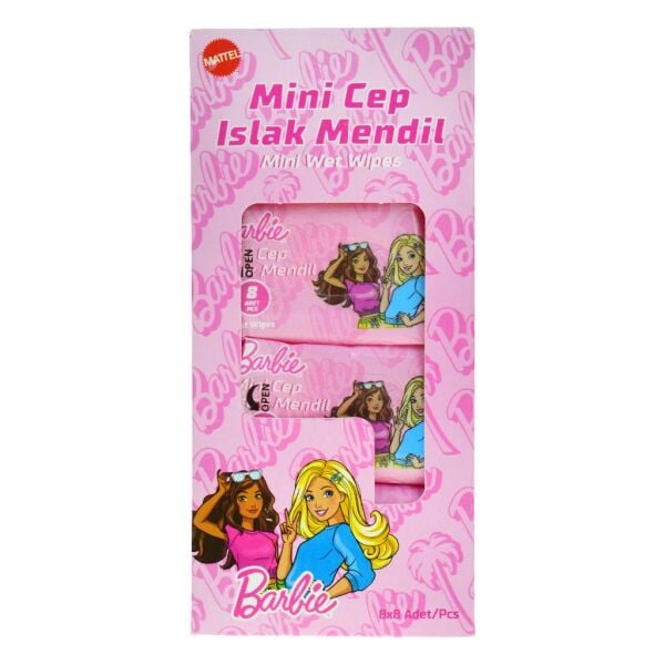 BARBIE MINI ISLAK CEP MENDİLİ 8*8