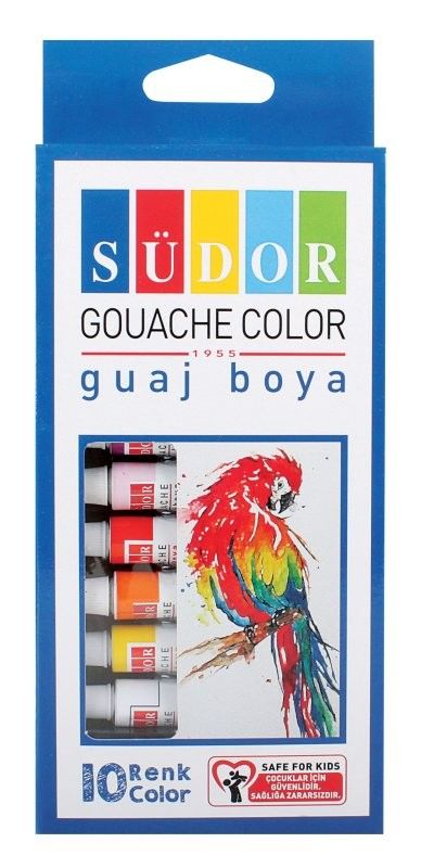 SÜDOR 10 LU GUAJ BOYA SET 9ML SD572