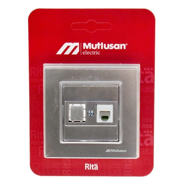 MUTLUSAN RİTA TELEFON PRİZİ GRİ