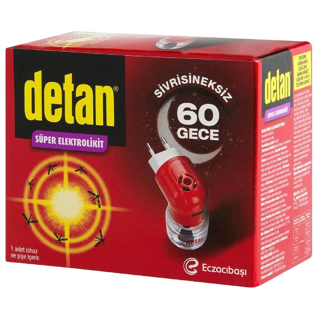 DETAN 60 GECE ELEKTRO LİKİT CİHAZ+YEDEK