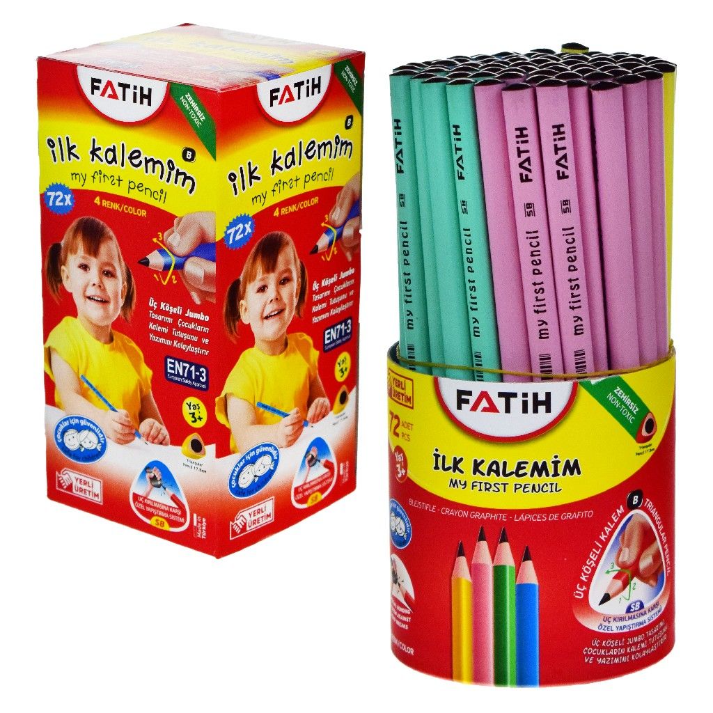 FATİH JUMBO ÜÇGEN İLK KALEMİM RENKLİ