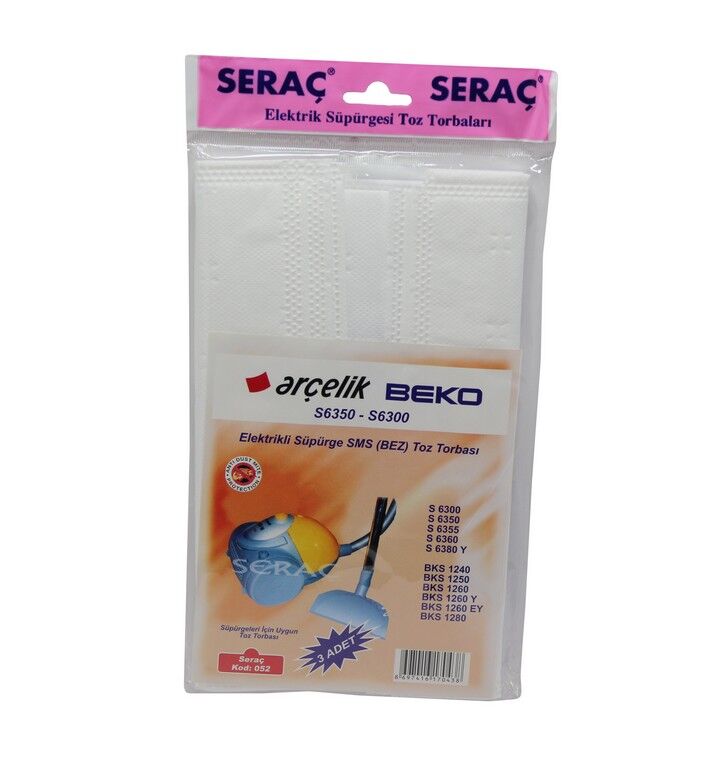 SERAÇ BEZ SÜPÜRGE TORBASI ARÇELİK NO:052