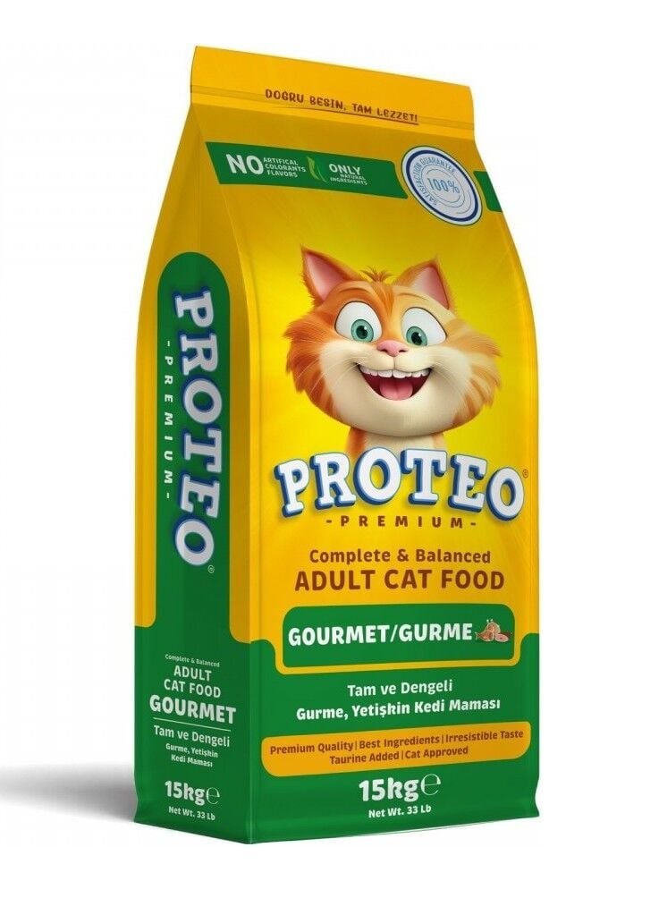 PROTEO GURME KEDİ MAMASI 15 KG