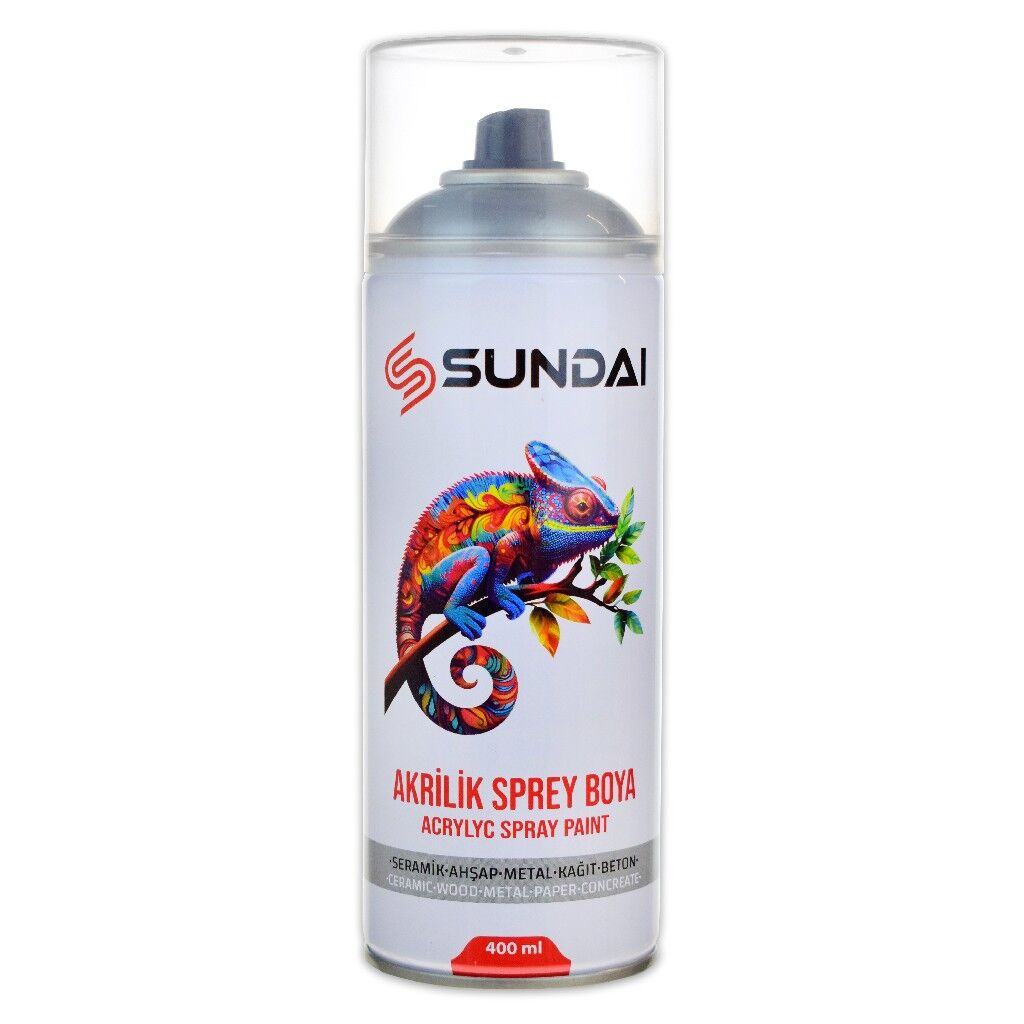SUNDAI AKRİLİK SPREY BOYA 400ML GÜMÜŞ GRİ RAL9006