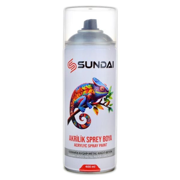 SUNDAI AKRİLİK SPREY BOYA 400ML GÜMÜŞ GRİ RAL9006