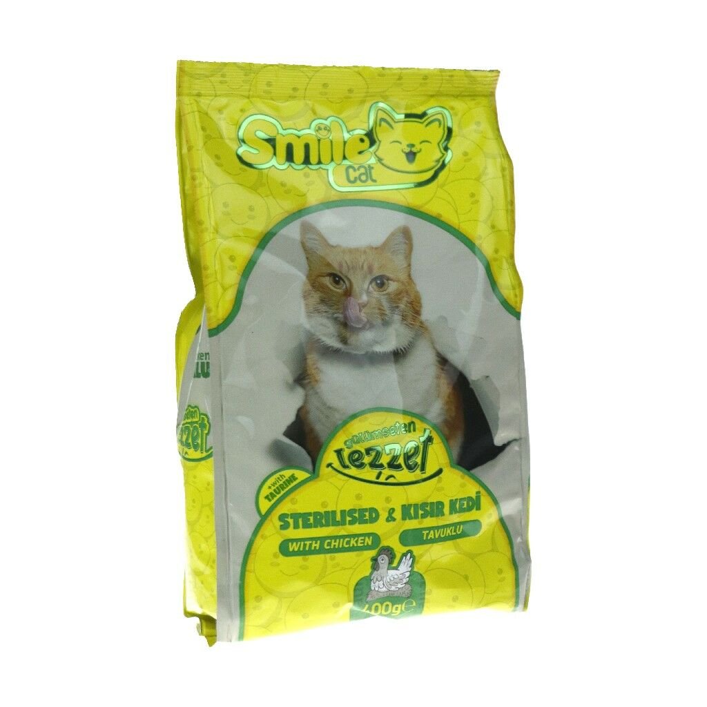 SMİLE CAT KISIR KEDİ TAVUKLU 400 GR MAMA