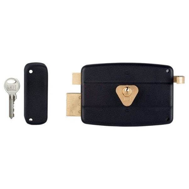 KALE 14 CM SİLİNDİR TİRAJLI DEMİR KAPI KİLİDİ SİYAH 157A000001