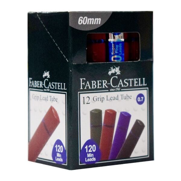 FABER CASTELL GRIP MİN 0.7MM 120 Lİ  KALEM UCU BORDO