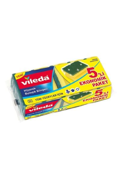 VİLEDA 5 Lİ YEŞİL OLUKLU SÜNGER