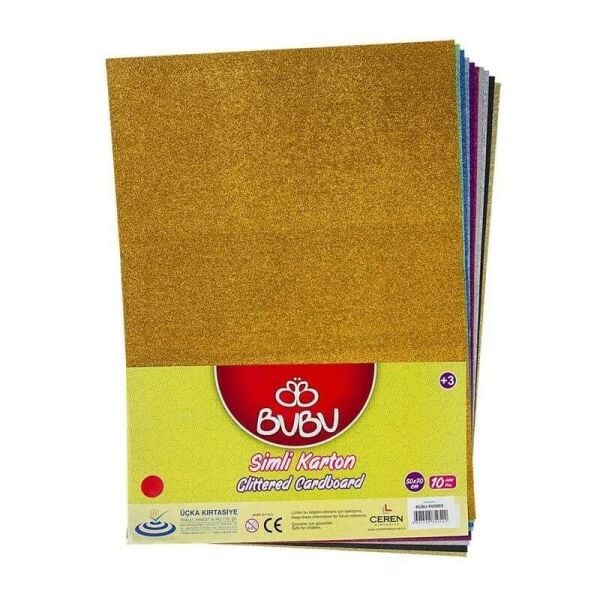 BU-BU SİMLİ FON KARTONU KARIŞIK 10 LU