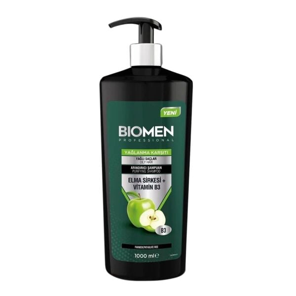 BIOMEN ŞAMPUAN YAĞLI ELMA 1000 ML