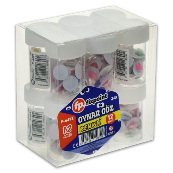 FİXPOİNT OYNAR GÖZ RENKLİ 12 MM P-6492