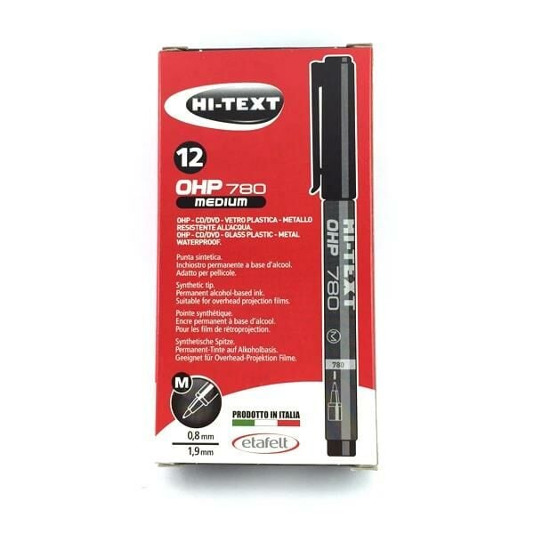 NOKİ HI-TEXT ASETAT KALEMİ (M) SİYAH