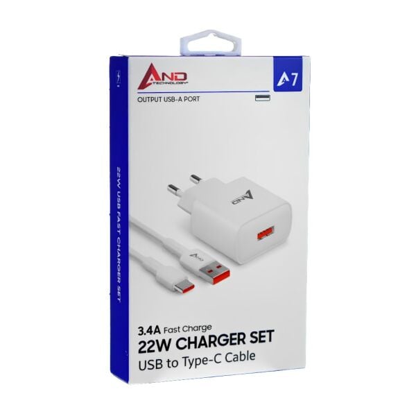 AND TYPE-C 22 W 3,4 A SARJ SET AND-A7