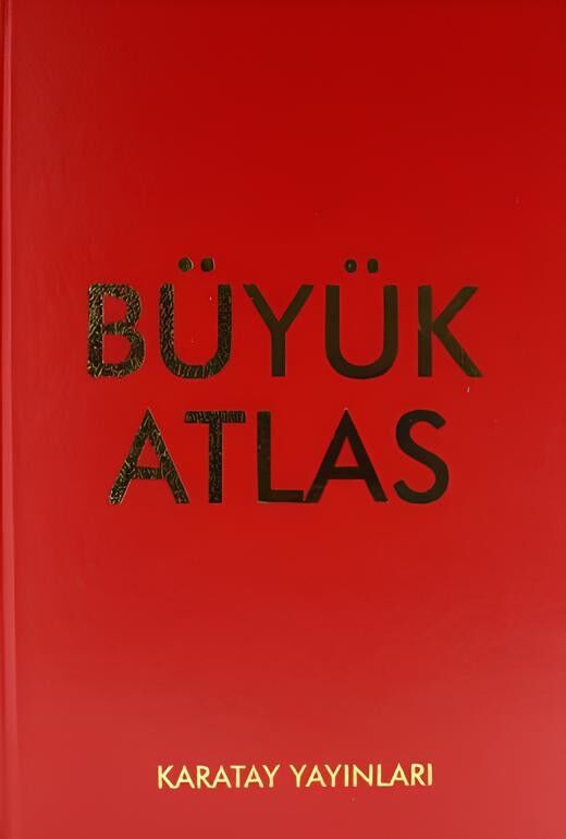 KARATAY BÜYÜK ATLAS CİLTLİ KIRMIZI
