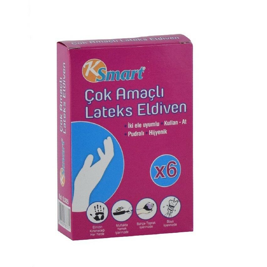 KSMART LATEKS MUAYENE ELDİVENİ 6 LI