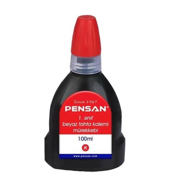 PENSAN TAHTA KALEM MÜREKKEBİ 100ML KIRMIZI 4009
