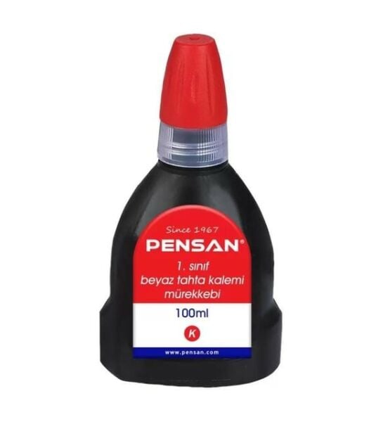 PENSAN TAHTA KALEM MÜREKKEBİ 100ML KIRMIZI 4009