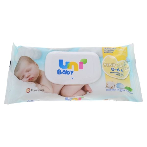 UNİ BABY ISLAK MENDİL YENİ DOĞAN 40 LI