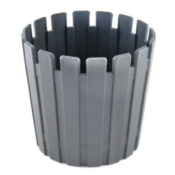 POLİWORK AKASYA SAKSI ANTRASİT 14CM