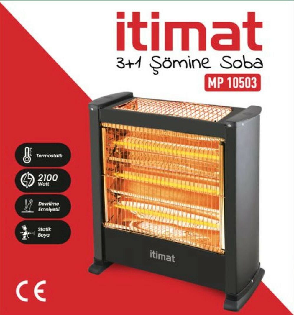 İTİMAT ELEKTRİKLİ SOBA 3+1 SİYAH 10503