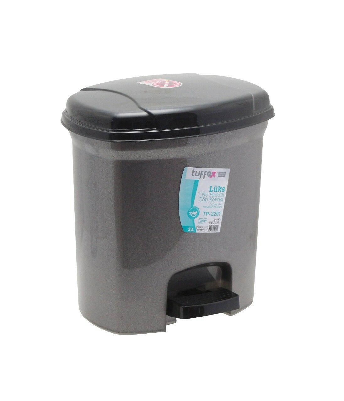 TUFFEX PEDALLI ÇÖP KOVASI LÜKS 3LT NO:1 TP 2201