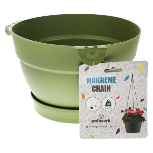 POLİWORK MANOLYA MAKREME SAKSI Y.YEŞİL 24