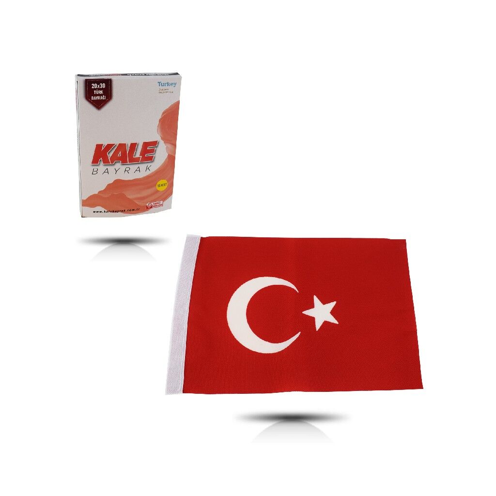 KALE TÜRK BAYRAĞI 20*30 KALE ALPAKA