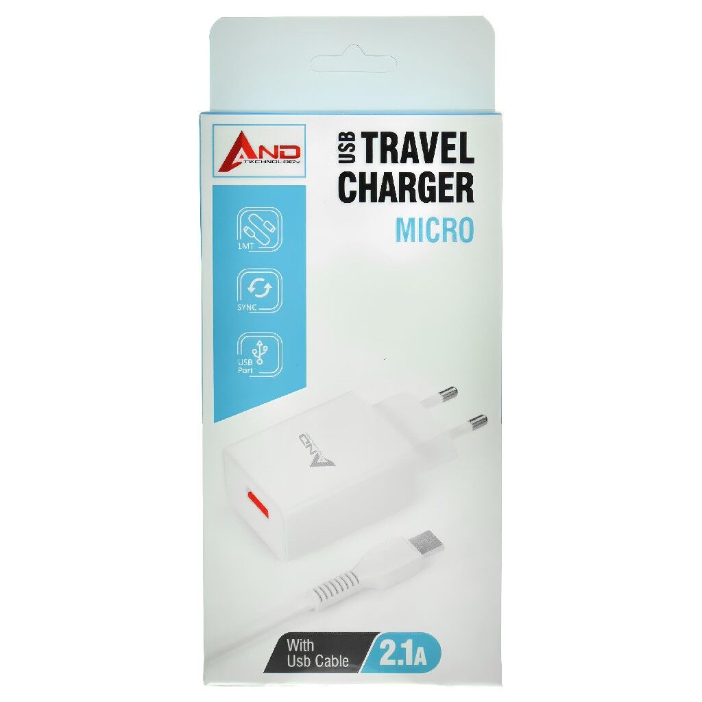 AND MİCRO USB ŞARJ ALETİ 2.1A AND-A4