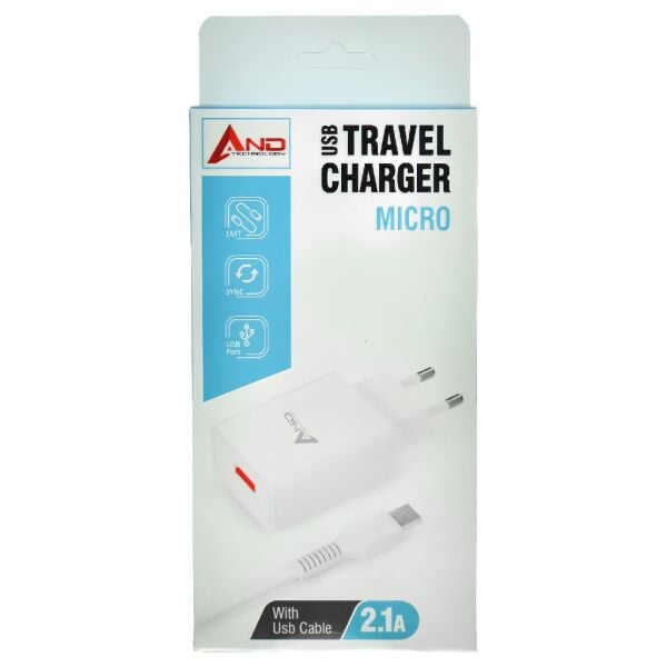 AND MİCRO USB ŞARJ ALETİ 2.1A AND-A4