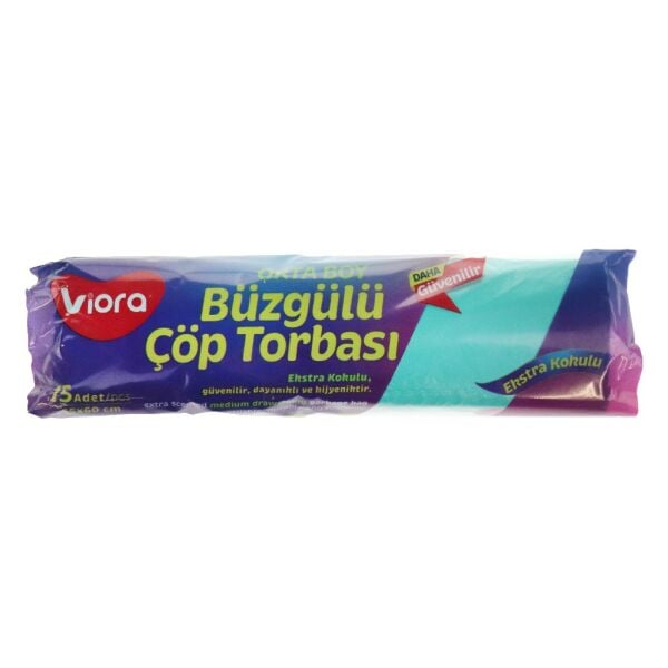 VİORA DAHA GÜV. BÜZGÜLÜ ÇÖP POŞETİ ORTA VRP-140