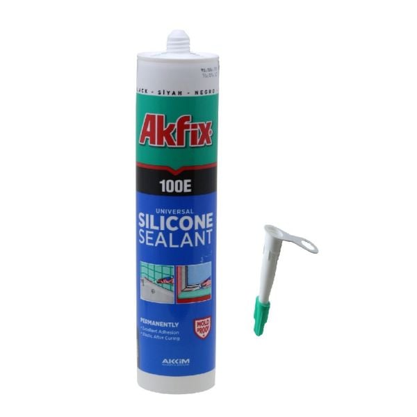 AKFİX 100E GENEL AMAÇLI SİLİKON SİYAH 280GR SA143